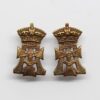 Pair of Yorkshire Regiment (Green Howards) Collar Badges