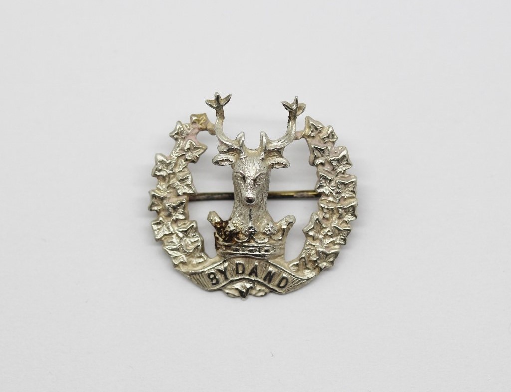 Gordon Highlanders Silver Sweetheart Brooch