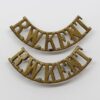 Pair of Royal West Kent Regiment (R.W.KENT) Shoulder Titles