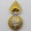 Royal Highland Fusiliers Anodised (Staybrite) Cap Badge - Queen's Crown