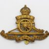 Royal Artillery Cap Badge - King's Crown