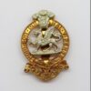 Queen's Regiment Bi-Metal Cap Badge