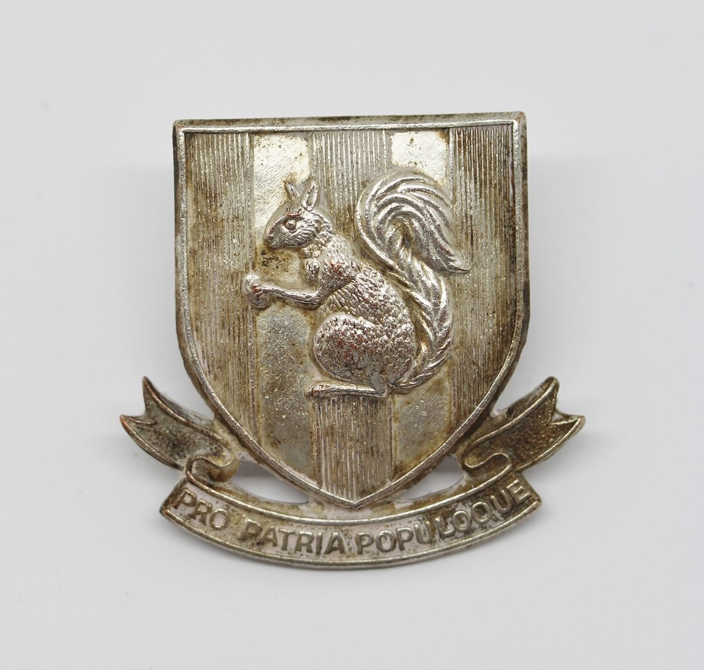 Blundell School O.T.C. Officer's Silver Plated Cap Badge