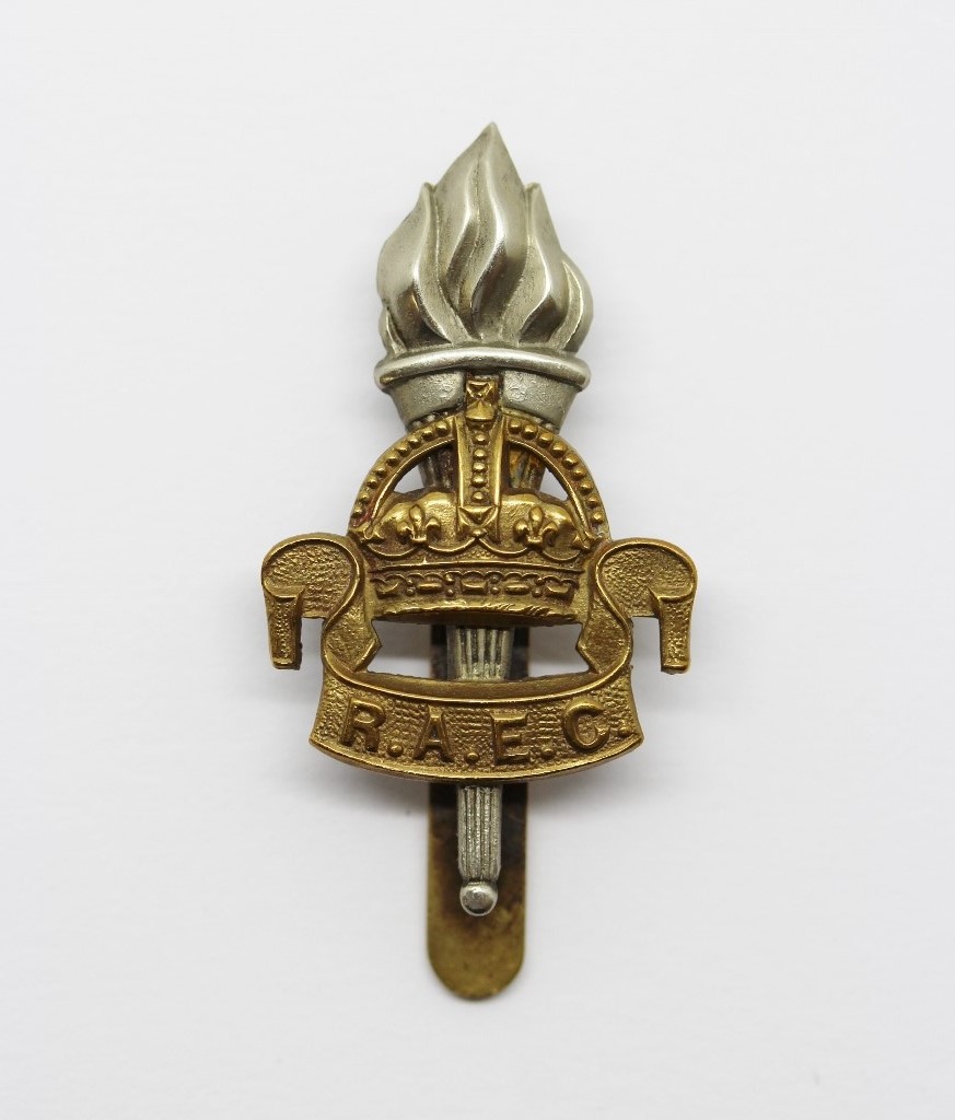 Royal Army Educational Corps (R.A.E.C.) Cap Badge - King's Crown (2nd Pattern)