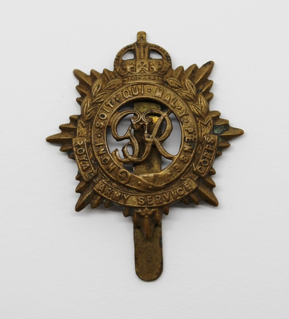 George VI Royal Army Service Corps (R.A.S.C.) Cap Badge
