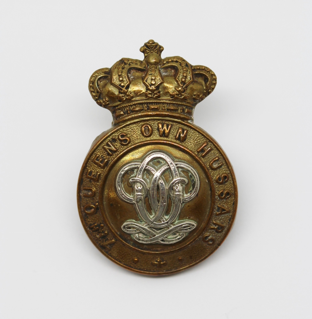 Victorian 7th Queen's Own Hussars Cap Badge