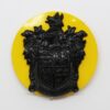Scarce Tonbridge School O.T.C. Black Plastic Cap Badge