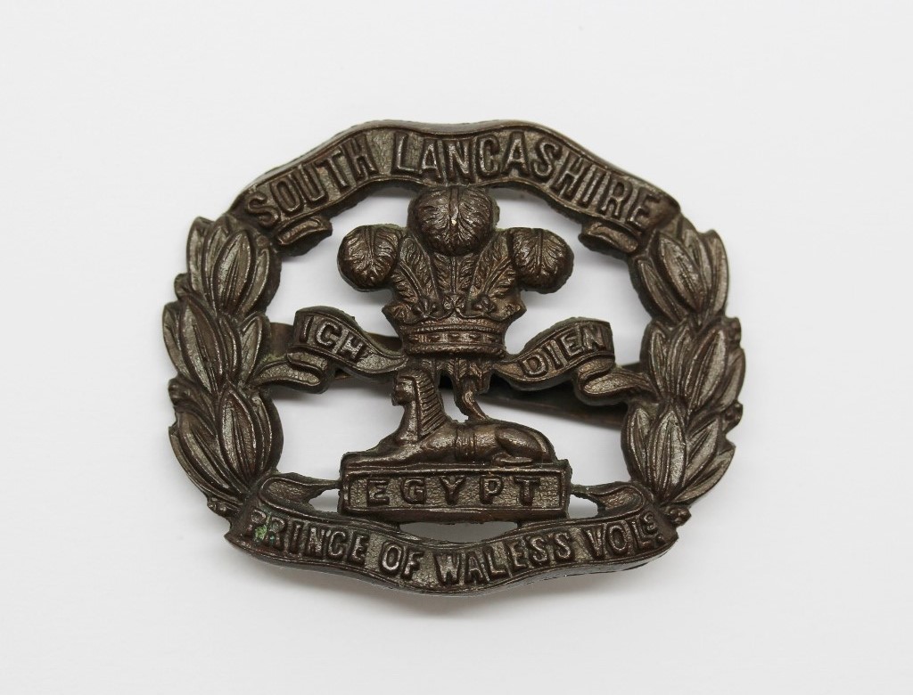 South Lancashire Regiment Officer's Service Dress Cap Badge