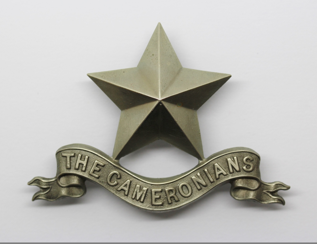 Cameronians (Scottish Rifles) Pipers Cap Badge