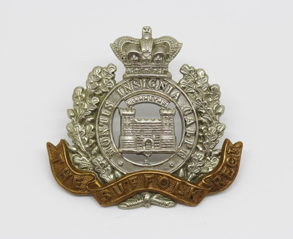 Victorian Suffolk Regiment Cap Badge