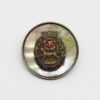 York and Lancaster Regiment Mother of Pearl and Silver Rim Sweetheart Brooch