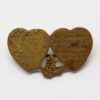 Royal Artillery Mizpah Hearts Sweetheart Brooch - King's Crown