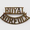 Royal Norfolk Regiment (ROYAL/NORFOLK) Shoulder Title