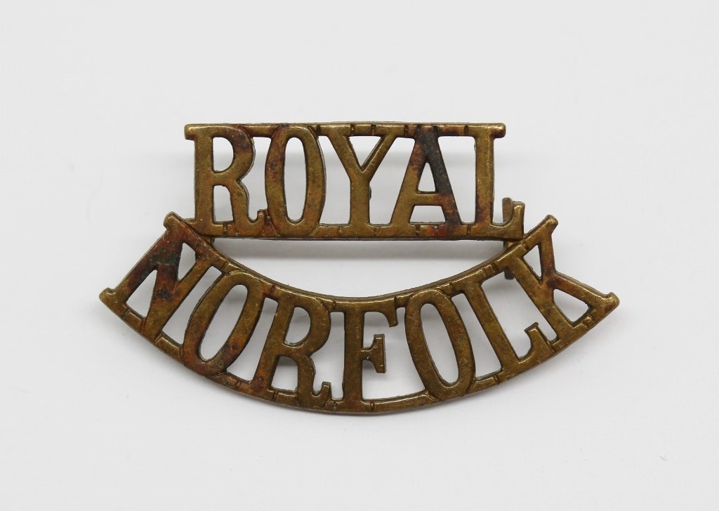 Royal Norfolk Regiment (ROYAL/NORFOLK) Shoulder Title