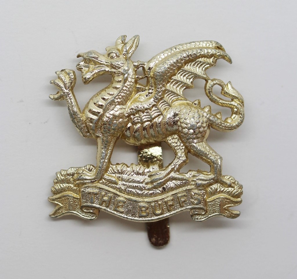 The Buffs (East Kent Regiment) Anodised (Staybrite) Cap Badge