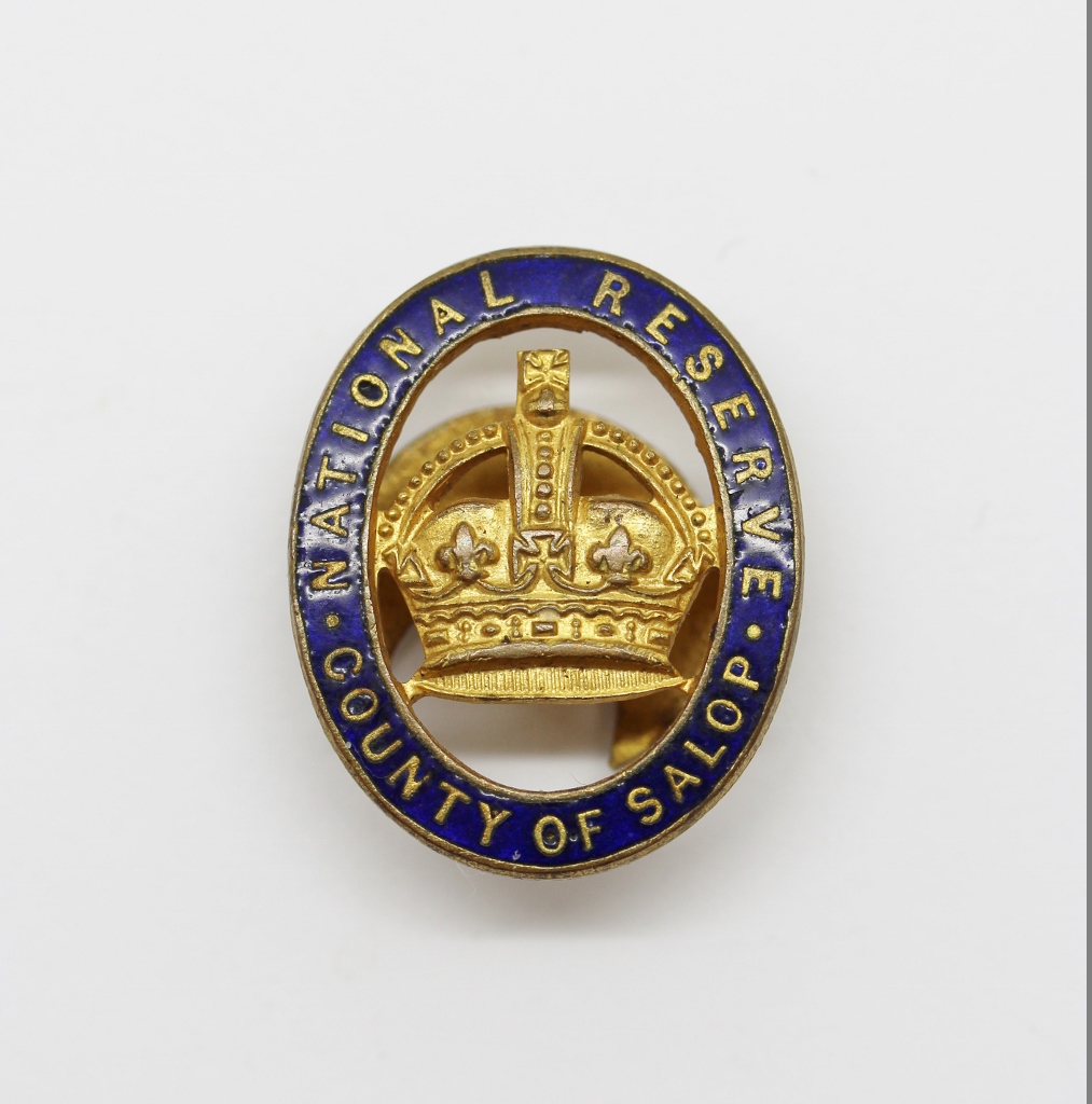 National Reserve County of Salop (Shropshire) Enamelled Lapel Badge