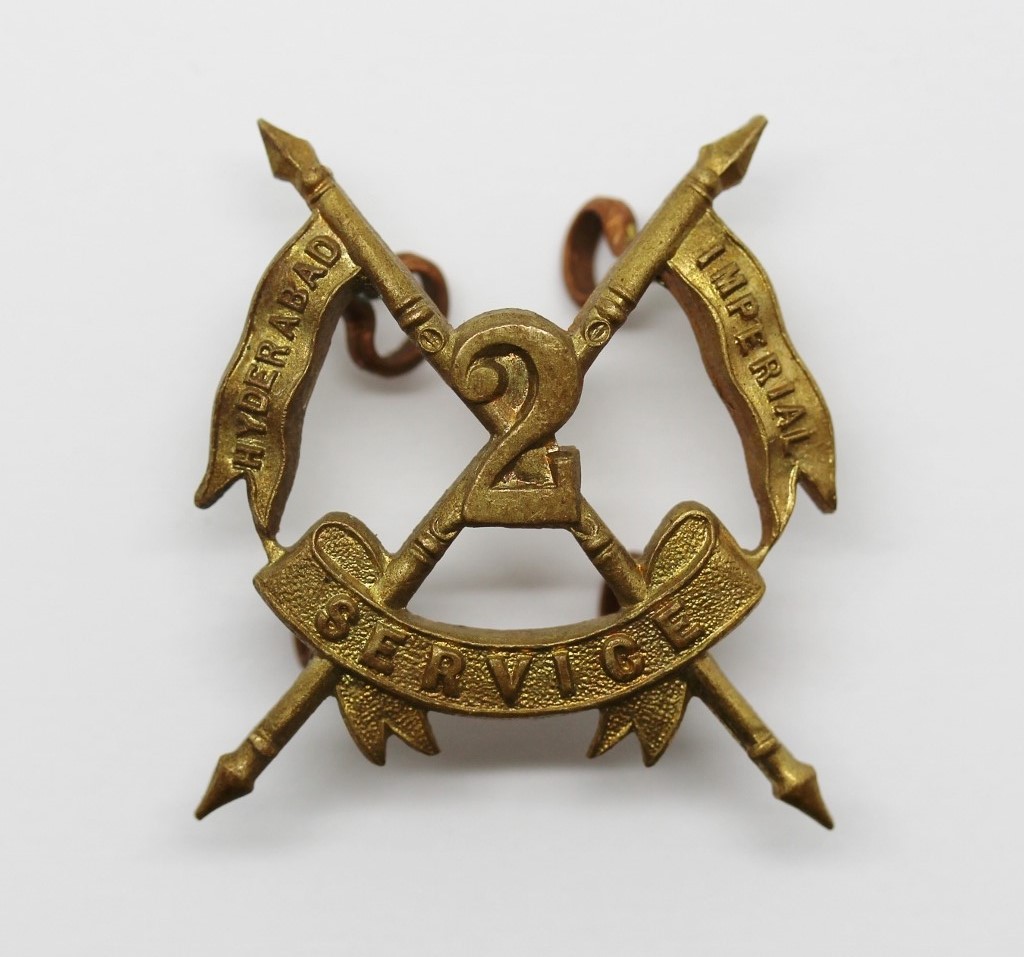 Indian Army 2nd Hyderabad Imperial Service Lancers Cap Badge