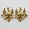 Pair of 14th/20th Hussars Collar Badges (Metal)
