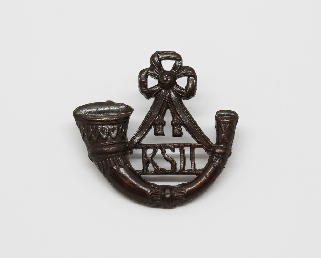King's Shropshire Light Infantry (K.S.L.I.) Officer's Service Dress Collar Badge