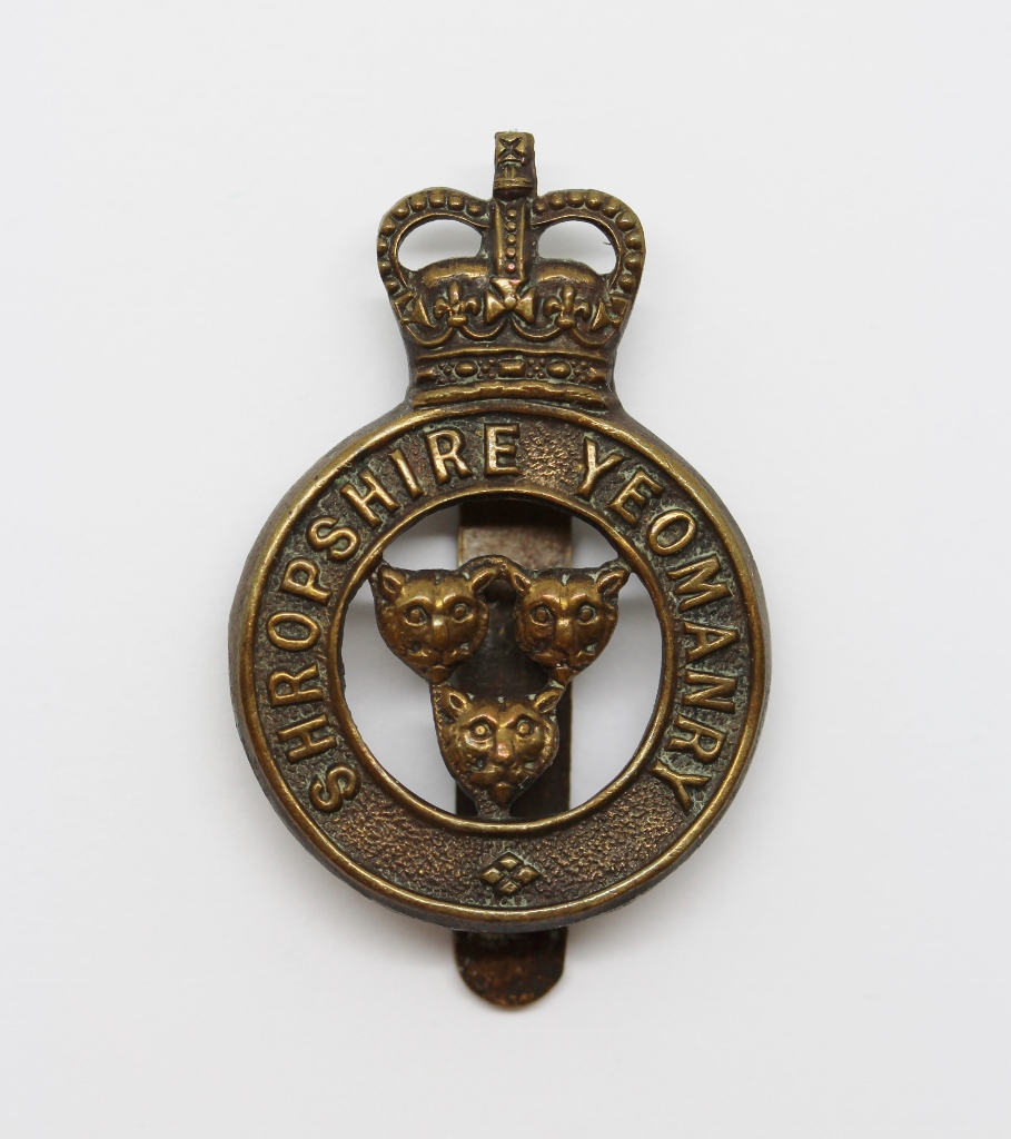 Shropshire Yeomanry Cap Badge - Queen's Crown 