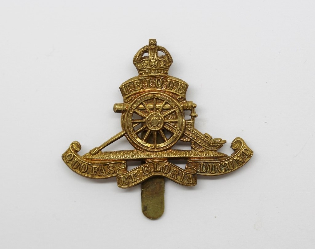 Royal Artillery Beret Badge - King's Crown