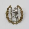 Queen's Own Warwickshire & Worcestershire Yeomanry Anodised (Staybrite) Cap Badge