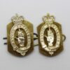 Pair of Antrim Artillery Anodised (Staybrite) Collar Badges