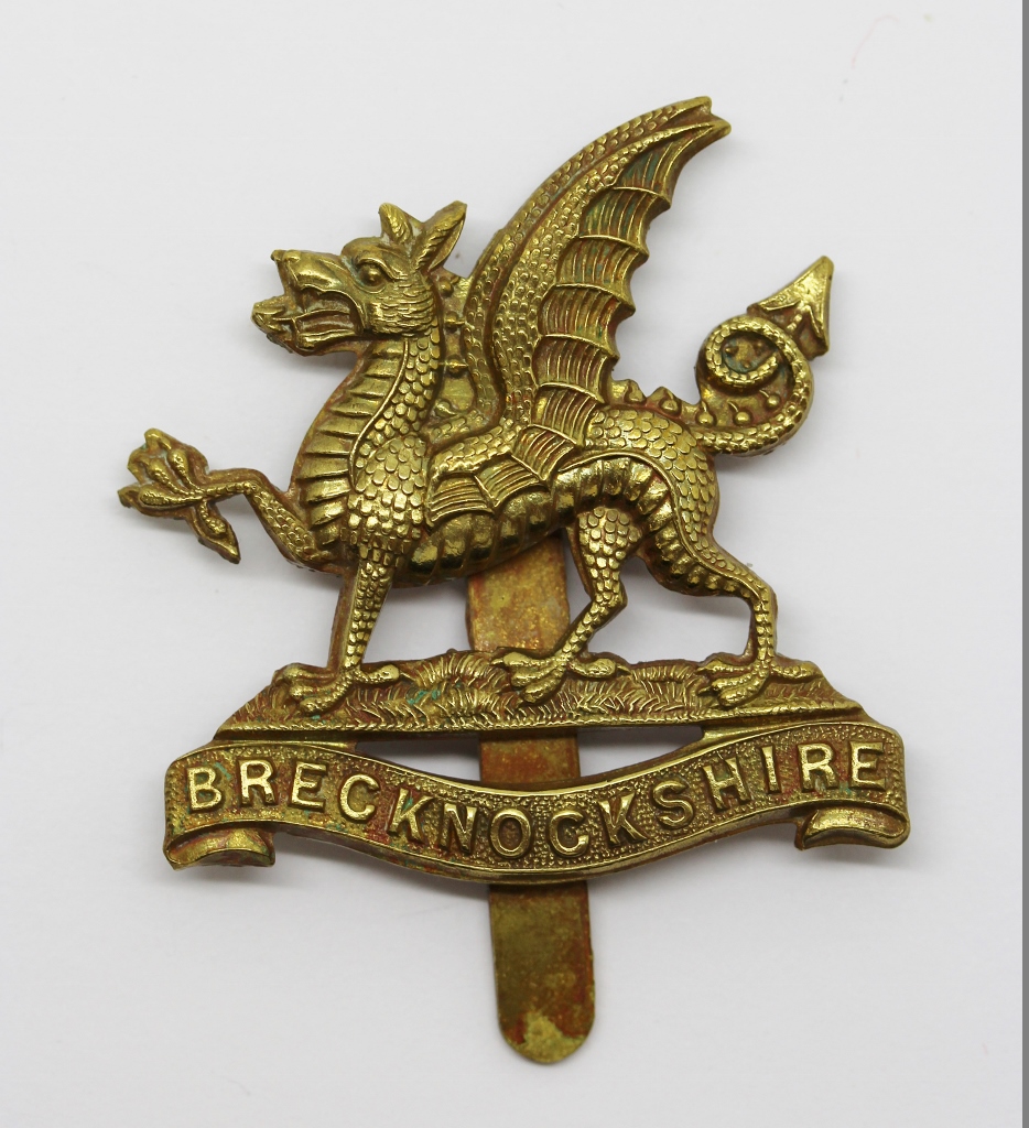 Brecknockshire Battalion, South Wales Borderers Cap Badge