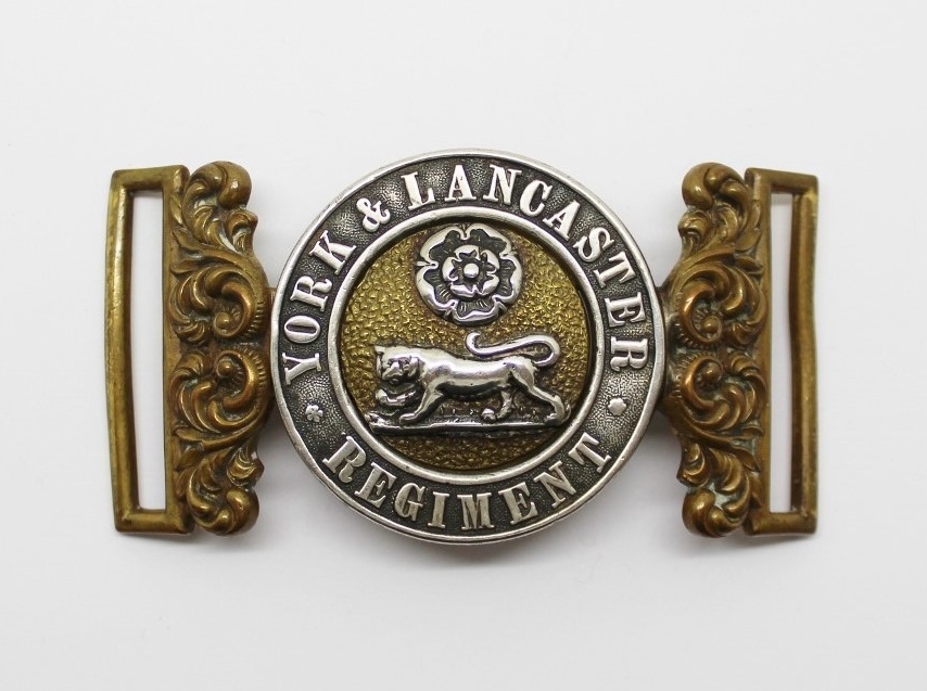Victorian Post 1881 York & Lancaster Regiment Officer's Waist Belt Clasp