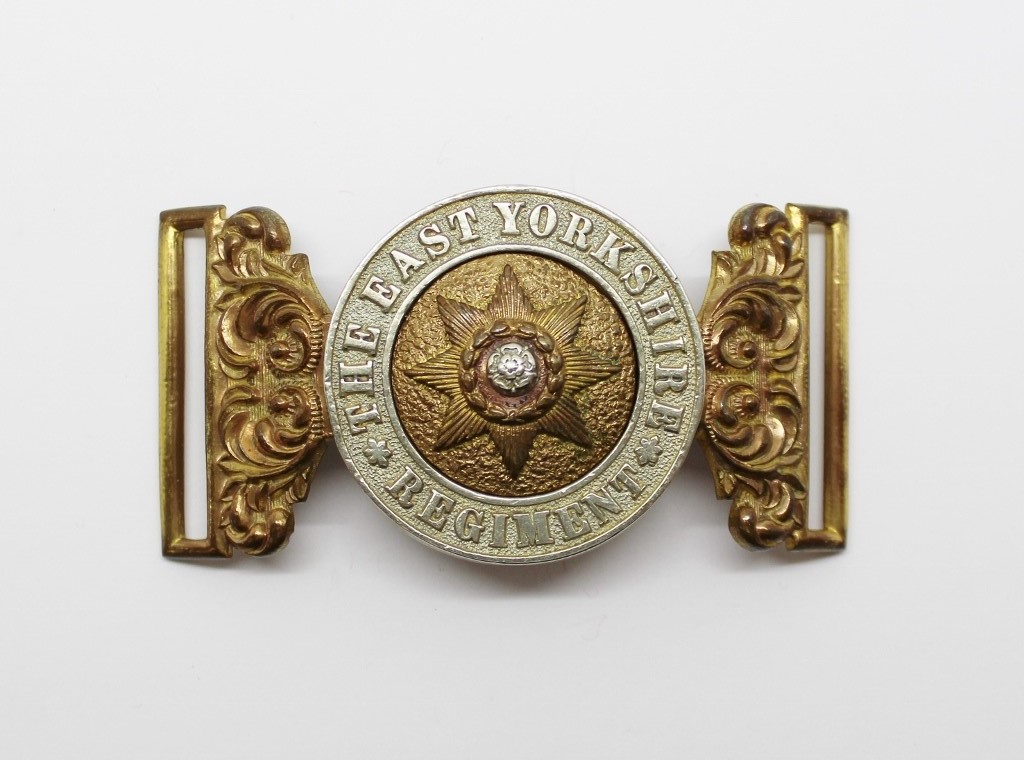 Victorian Post 1881 East Yorkshire Regiment Officer's Waist Belt Clasp