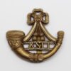 King's Shropshire Light Infantry (K.S.L.I.) WW2 Plastic Economy Cap Badge