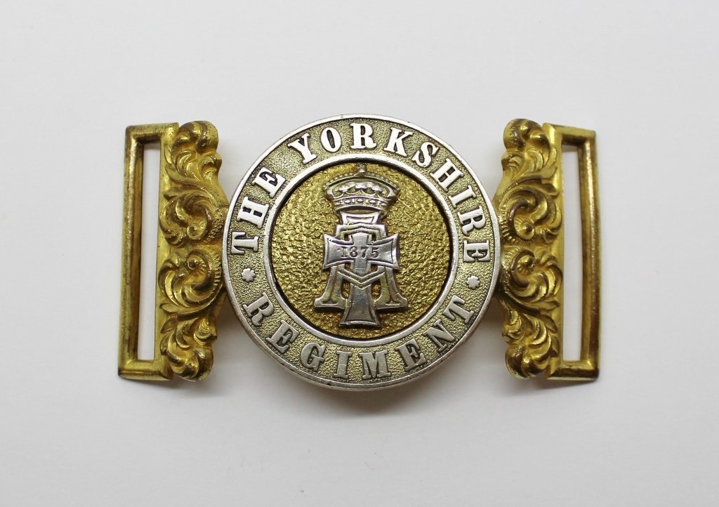 Victorian Post 1881 Yorkshire Regiment Officer's Waist Belt Clasp