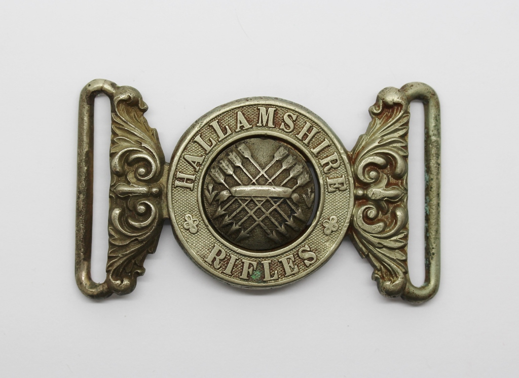 Victorian Hallamshire Rifle Volunteer Corps Officer's Waist Belt Clasp