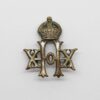 20th Hussars Collar Badge - King's Crown