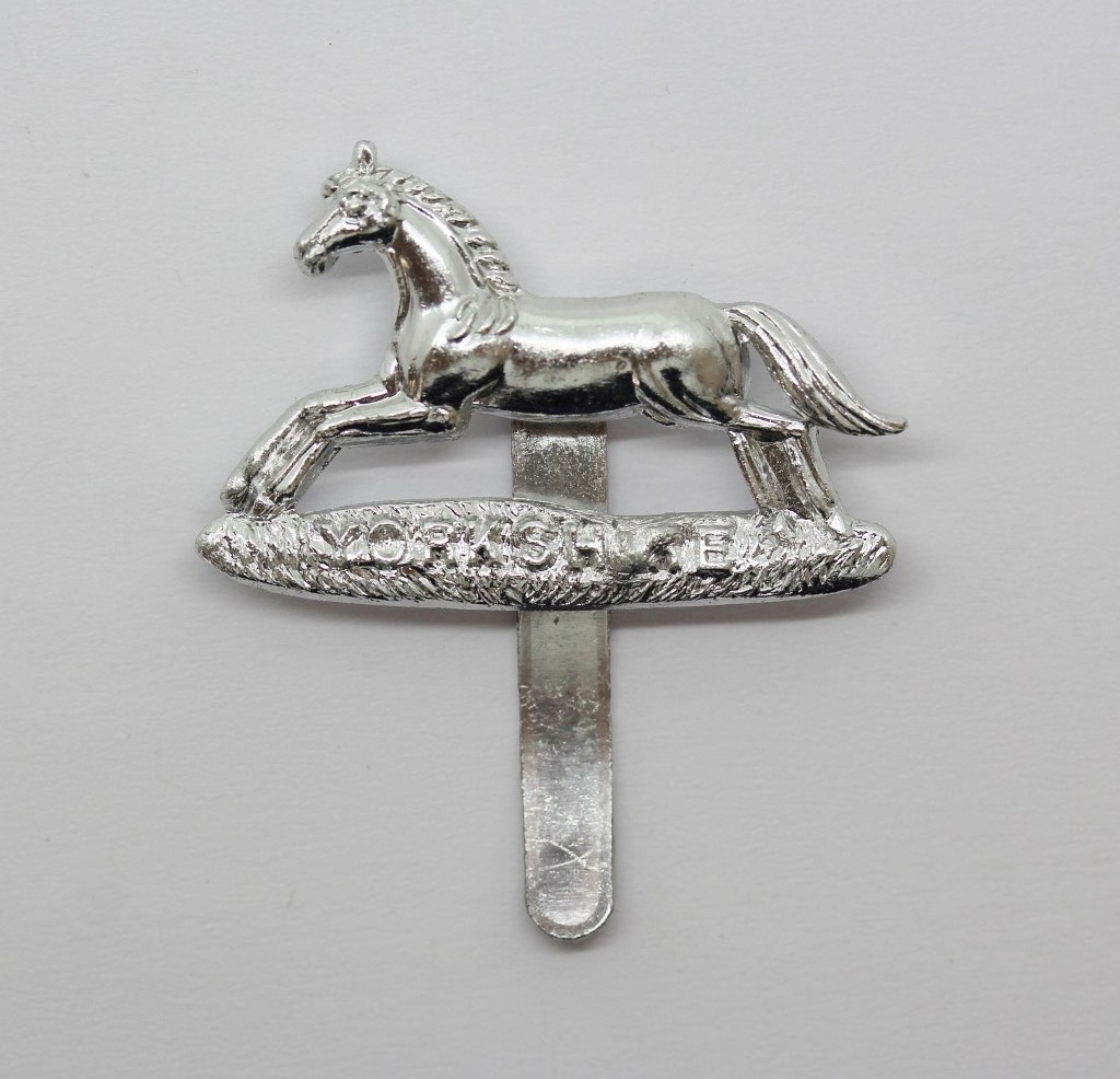 Prince of Wales's Own Regiment of Yorkshire Anodised (Staybrite) Cap Badge