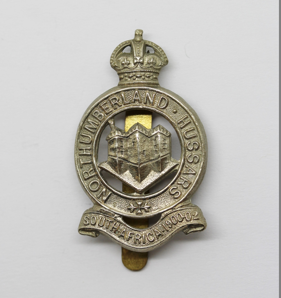 Northumberland Hussars Cap Badge - King's Crown