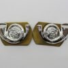Pair of King's Own Yorkshire Light Infantry (K.O.Y.L.I.) Anodised (Staybrite) Collar Badges