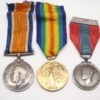 WW1 British War Medal, Victory Medal and Imperial Service Medal - Gnr. J.A. Heaton, 24th Heavy Bty. Royal Garrison Artillery