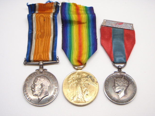 WW1 British War Medal, Victory Medal and Imperial Service Medal - Gnr. J.A. Heaton, 24th Heavy Bty. Royal Garrison Artillery