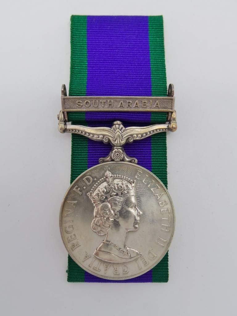 Campaign Service Medal (Clasp - South Arabia) - Pte. W.T.M. Latto, Prince of Wales Own Regiment of Yorkshire