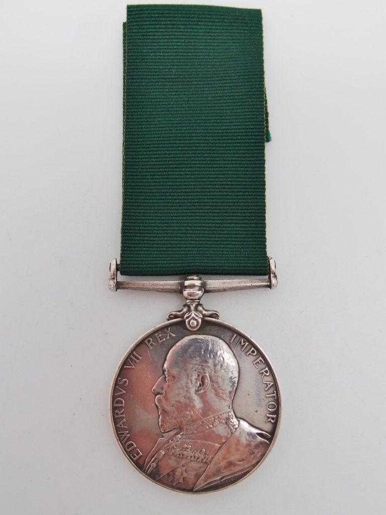 Edward VII Volunteer Force Long Service & Good Conduct Medal - Pte. R. Wilding, 1st Volunteer Bn. Loyal North Lancashire Regiment