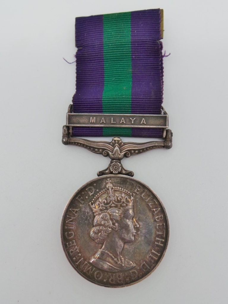 General Service Medal (Clasp - Malaya) - Tpr. B. Ducie, King's Dragoon Guards