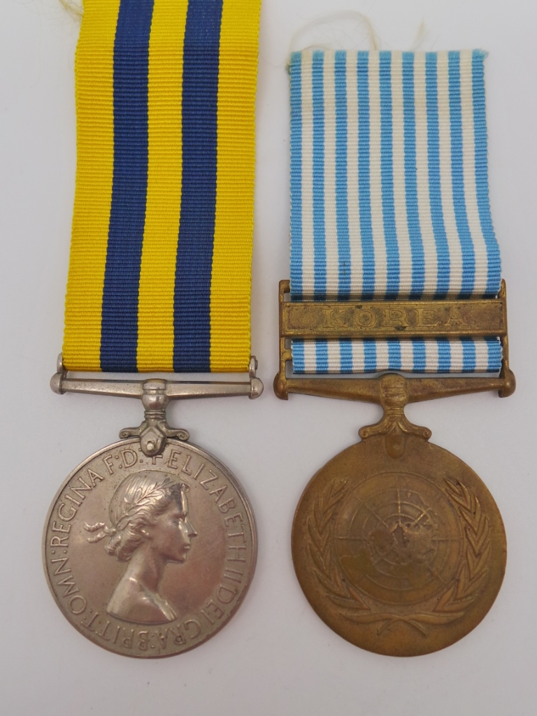 Queen's Korea and UN Korea Medal Pair - Pte. G.W.H. Tordoff, Duke of Wellington's Regiment