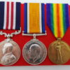 WW1 Military Medal, British War Medal & Victory Medal Group of Three - Sjt. J. Eddleston, 8th Bn. South Lancashire Regiment