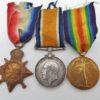 WW1 1914-15 Star Medal Trio - Pte. H.C. Crawley, Northumberland Fusiliers