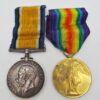 WW1 British War & Victory Medal Pair - Pte. T.A. Ratcliffe, Royal Army Medical Corps