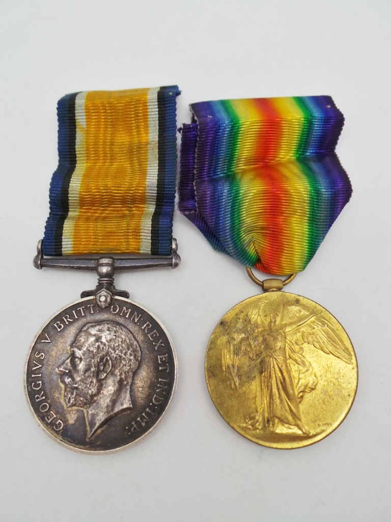 WW1 British War & Victory Medal Pair - Pte. T.A. Ratcliffe, Royal Army Medical Corps