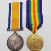 WW1 British War & Victory Medal Pair - Pte. F.E. Grimstead, Wiltshire Regiment