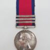 Military General Service Medal (Clasps - Fuentes d'Onor, Badajoz, Salamanca) - Hugh Conroy, 44th Foot - Wounded at Waterloo
