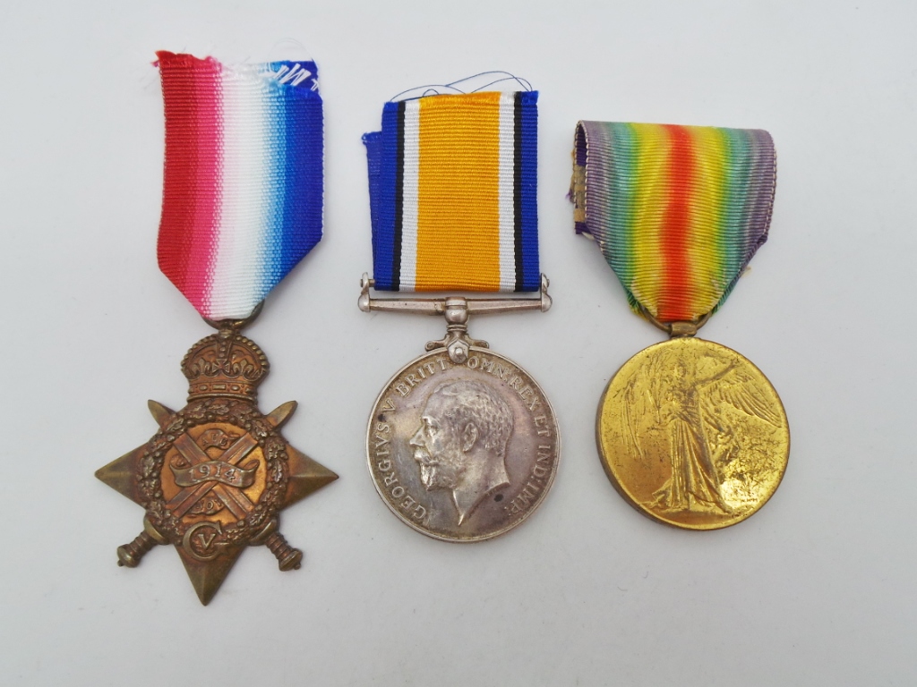 WW1 1914 Mons Star Medal Trio - Dvr. F. Watts, 12th Field Coy. Royal Engineers